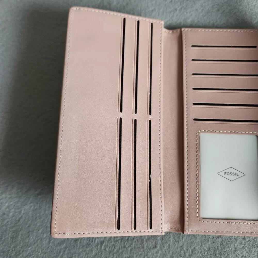 Fossil Wallet Women's Tan Yellow Faux Leather Pleather